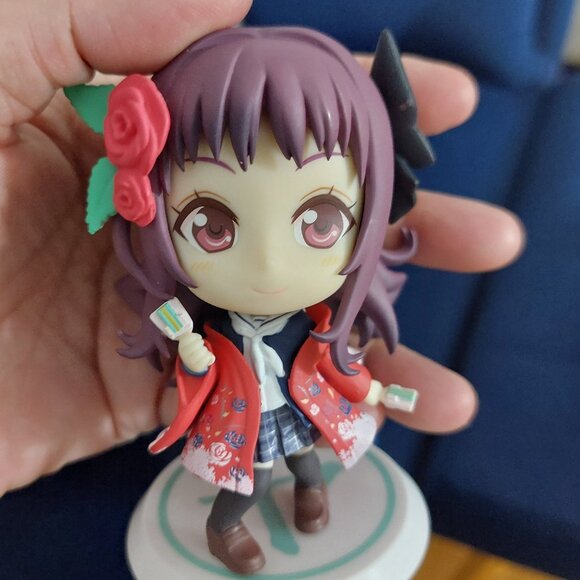 Super Cute Mini Anime Figurine Yaya Sasame Hanayama Roses in Hair Adorable - Picture 2 of 8